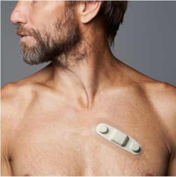 Medical wearable ecg sensor patch.